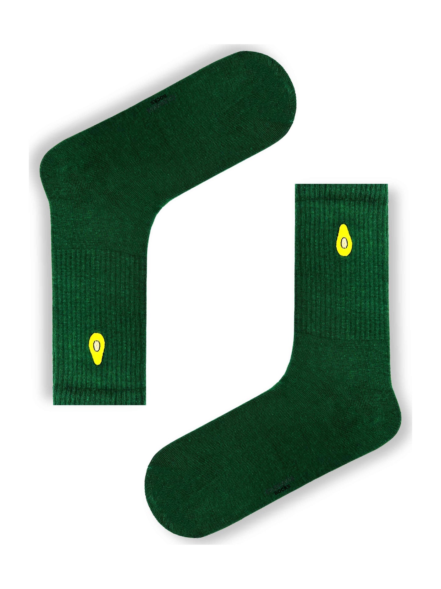Avocado Embroidered Sock