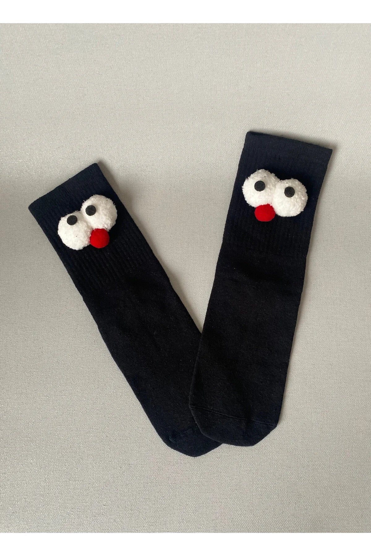3D Googly Eye Plush Sock