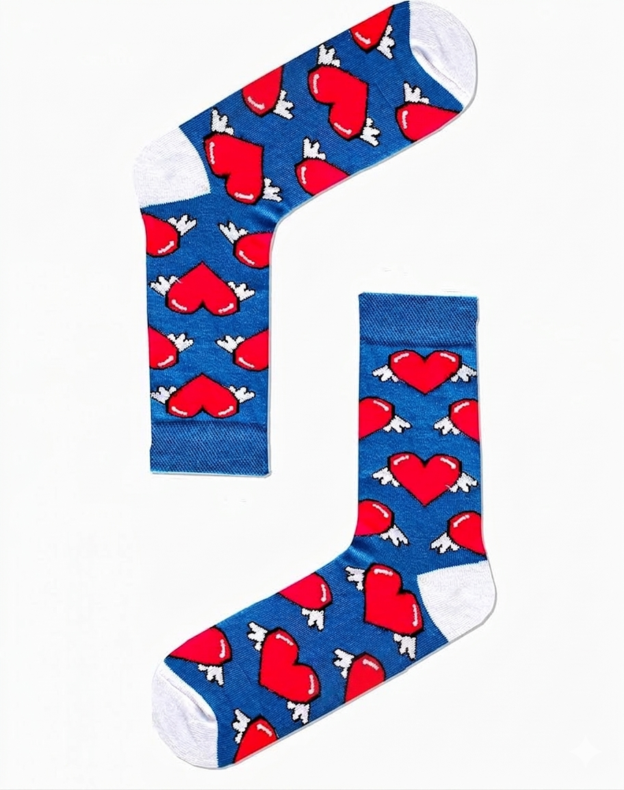 Flying Hearts Socks