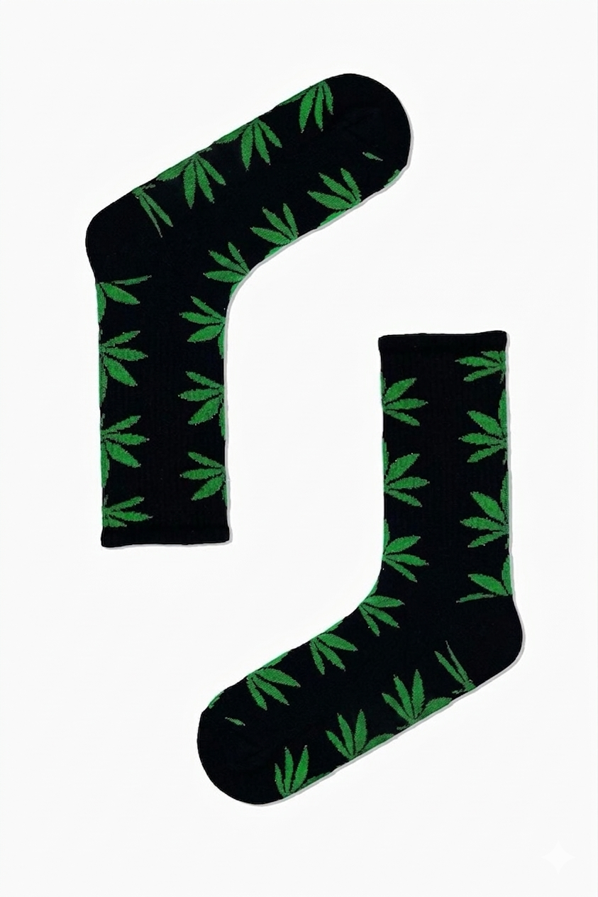 Cannabis Leaf Socks