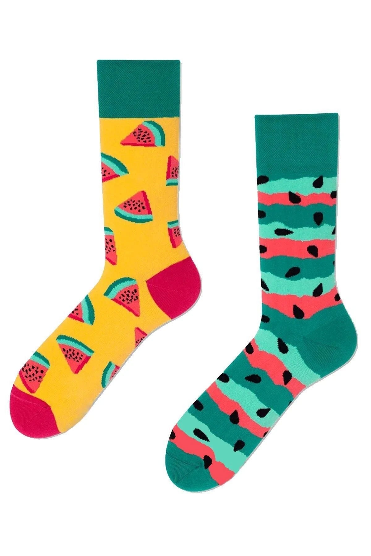 Mismatched Watermelon Sock