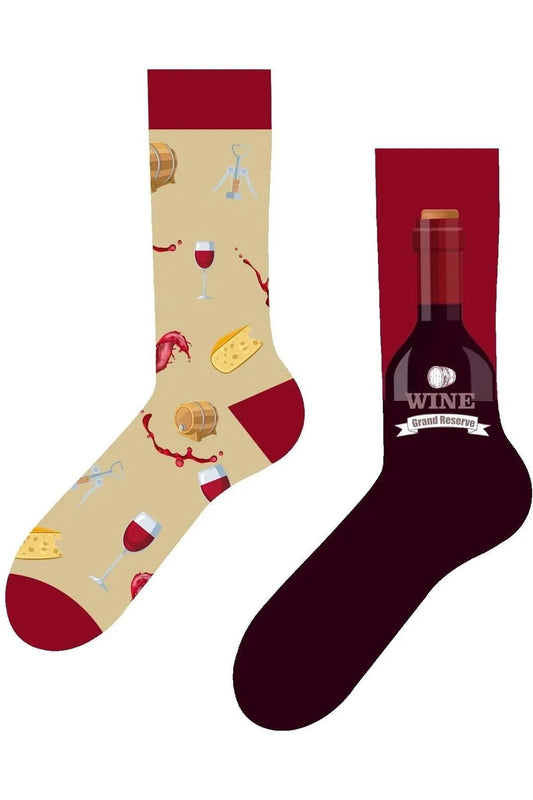 Meia de vinho incompatível