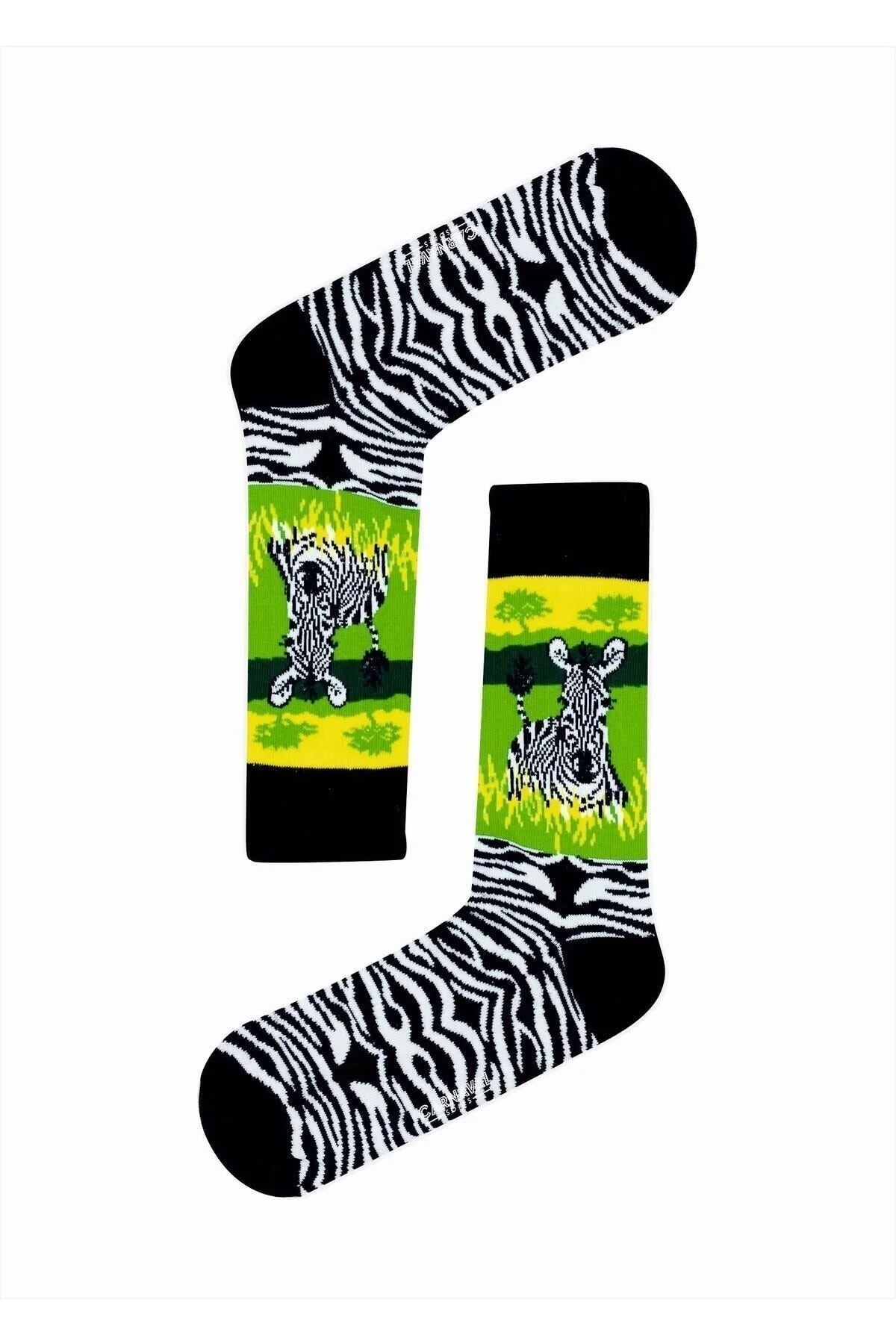 Zebra Striped Socks