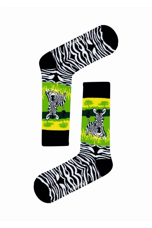 Zebra Striped Socks