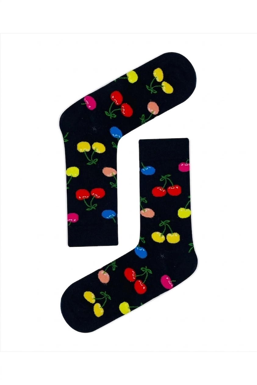Multicolored Cherry Socks
