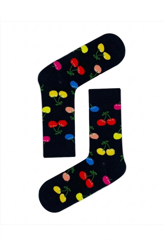 Multicolored Cherry Socks