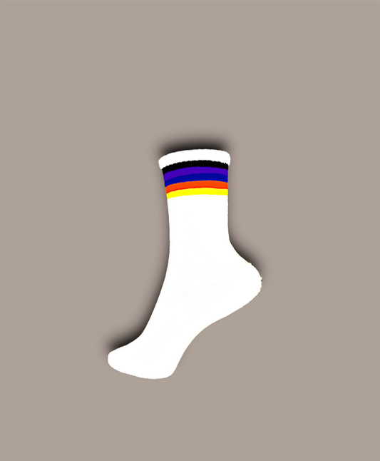 Colorful Stripe Tennis Sock