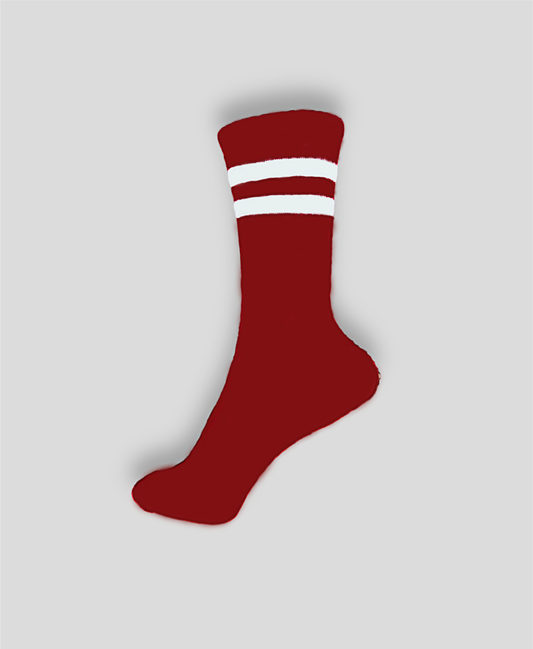 White Stripe Tennis Sock