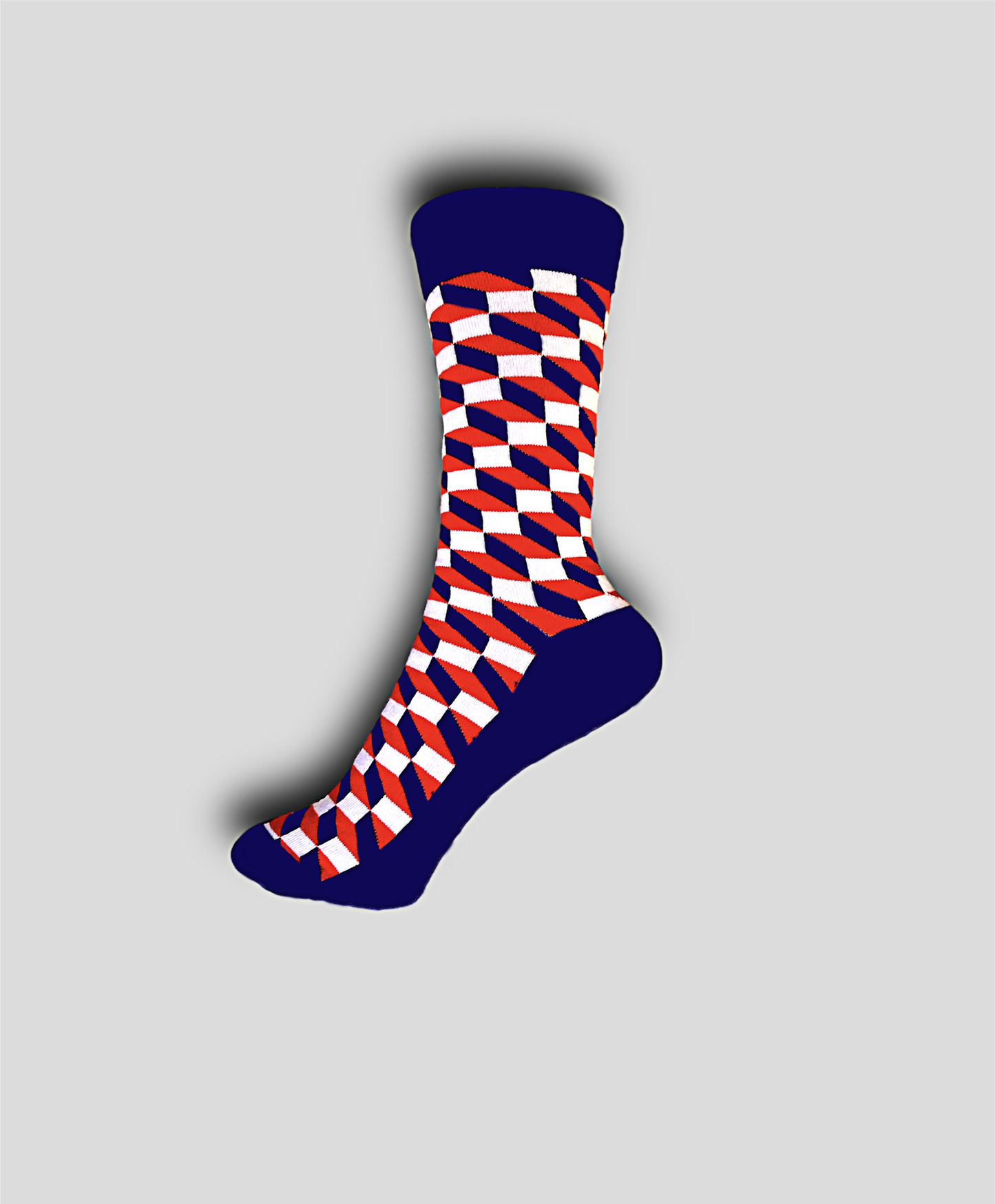 3D Checkered Socks